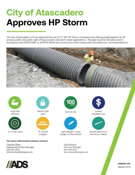 City of Atascadero Approval Flier