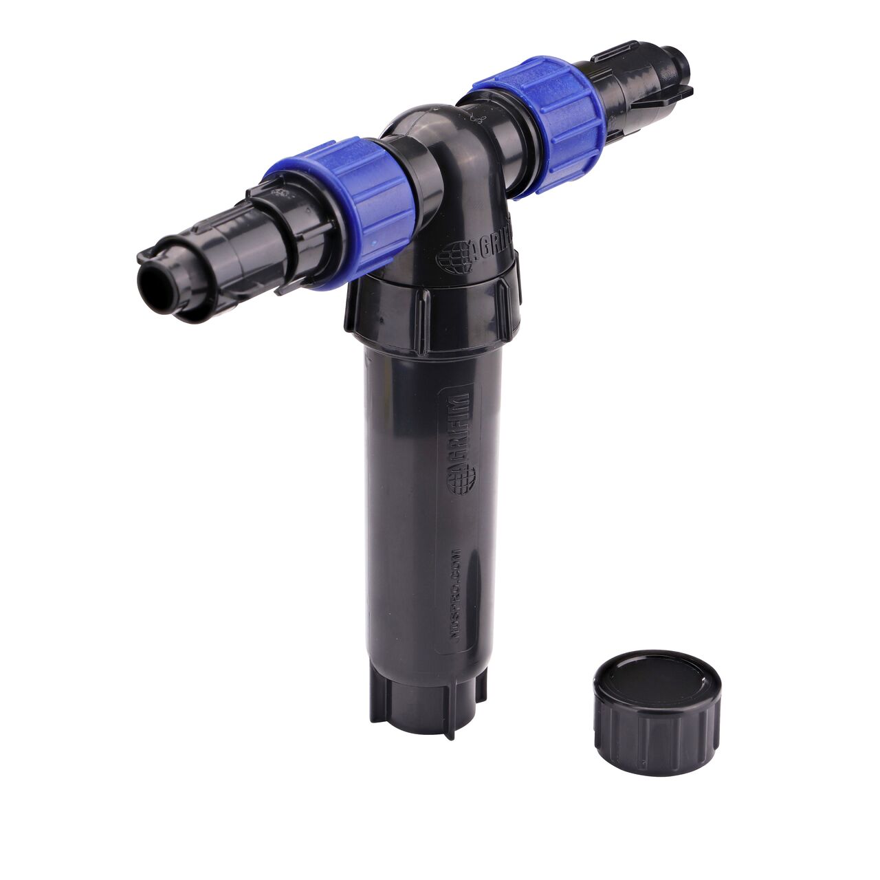 Universal Spray-to-Drip Conversion Kit includes an adapter with 2 Smart Loc swivel outlets and end cap (NDS FR2 17-710)