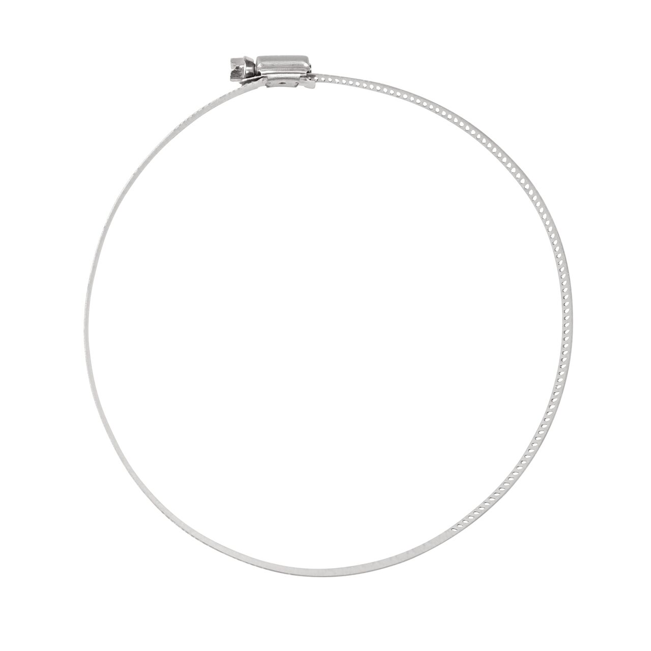 The NDS SAE 104 Worm Drive Hose Clamp with Aero Seal 1/2 in. band width (NDS 64104H) has a diameter range of 4-1/8 - 7 in.