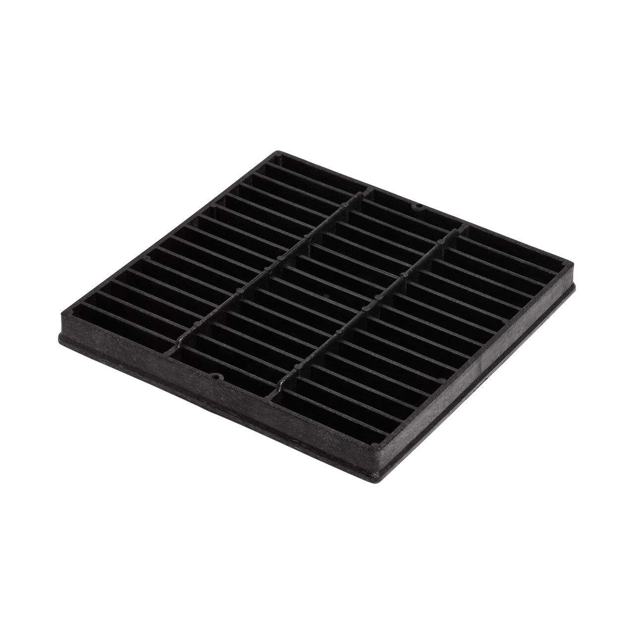 The reinforced bottom of the NDS 12 in. Square Sump Box Cover (NDS 1220) provides durability and protection for contents in the box (NDS 1225)