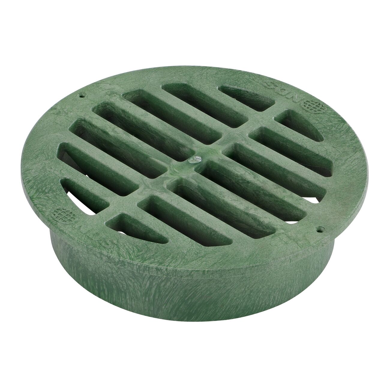 NDS 15 in. Round Grate made of green plastic (NDS 1512)