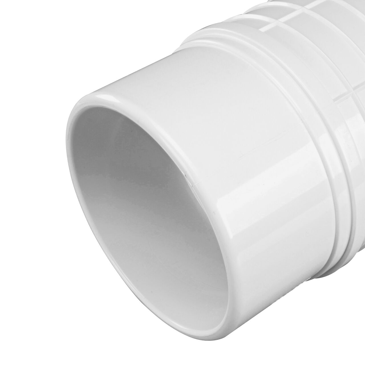 Closeup view of the 6 inch slip end with Patented Grip-Lock technology and Easy-Grip handle on the Pro-Span 6 in. Expansion Repair Coupling (118-60QF)