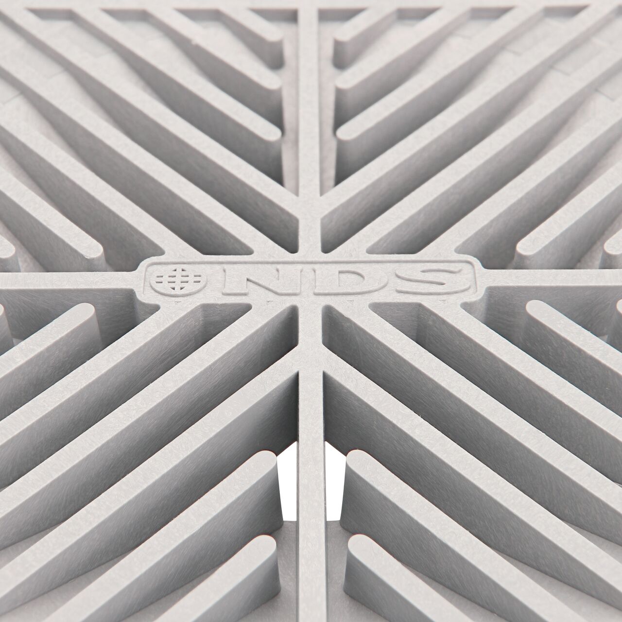 Closeup of the NDS 6 in. Square Grate (NDS 6)