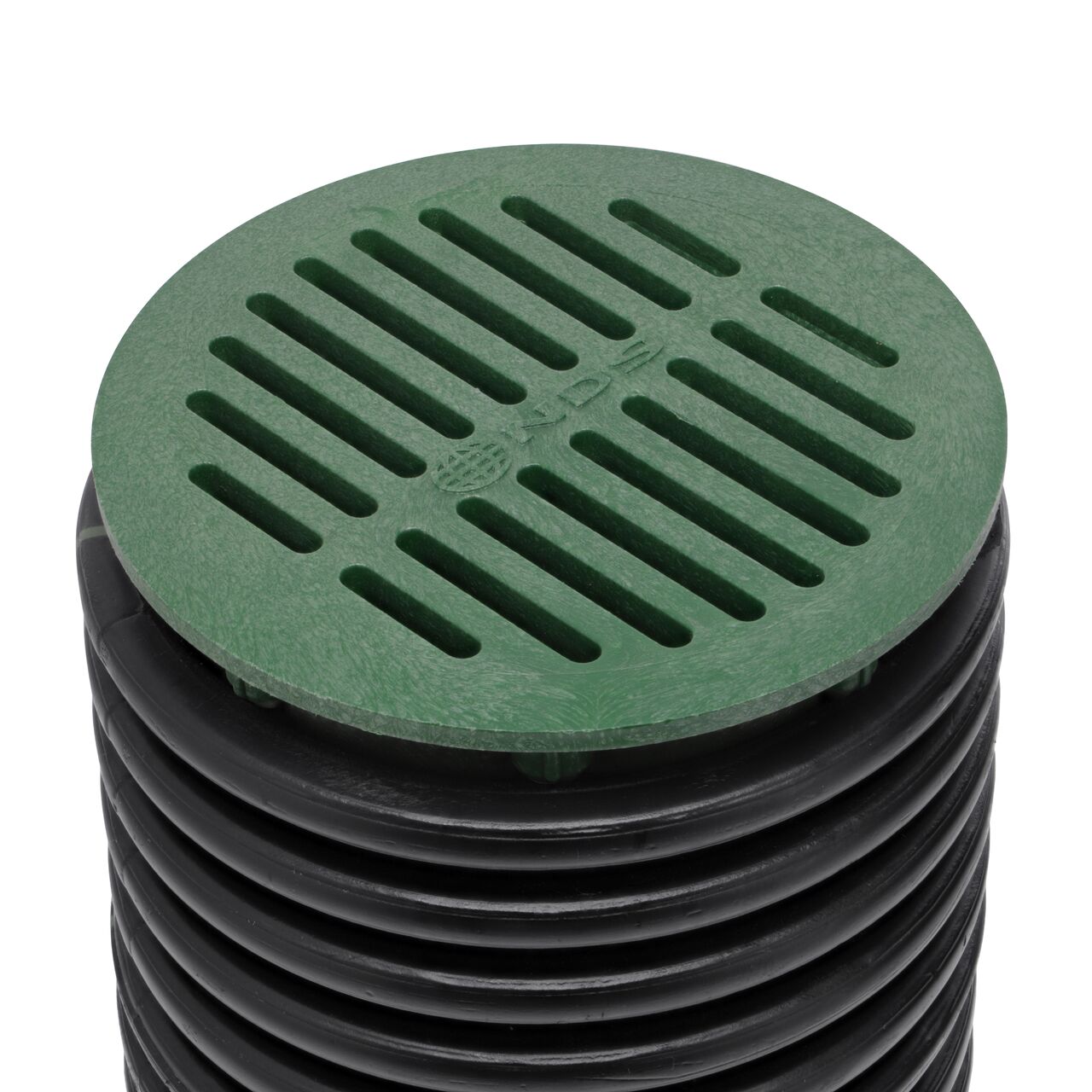 NDS 6 in. Round Grate installed on 6 in. Single-Wall Corrugated Pipe (NDS 50*, NDS 50)