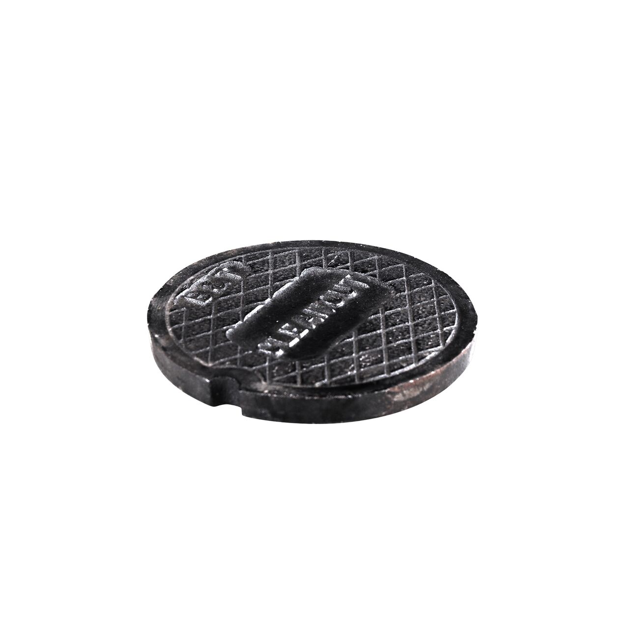 Alternate view of the lid (NDS SC-FL-10) used for stormchambers focusing on the lip used to open the to gain access