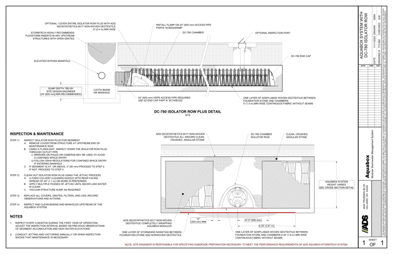 DC-780 Chamber Isolator Row Details