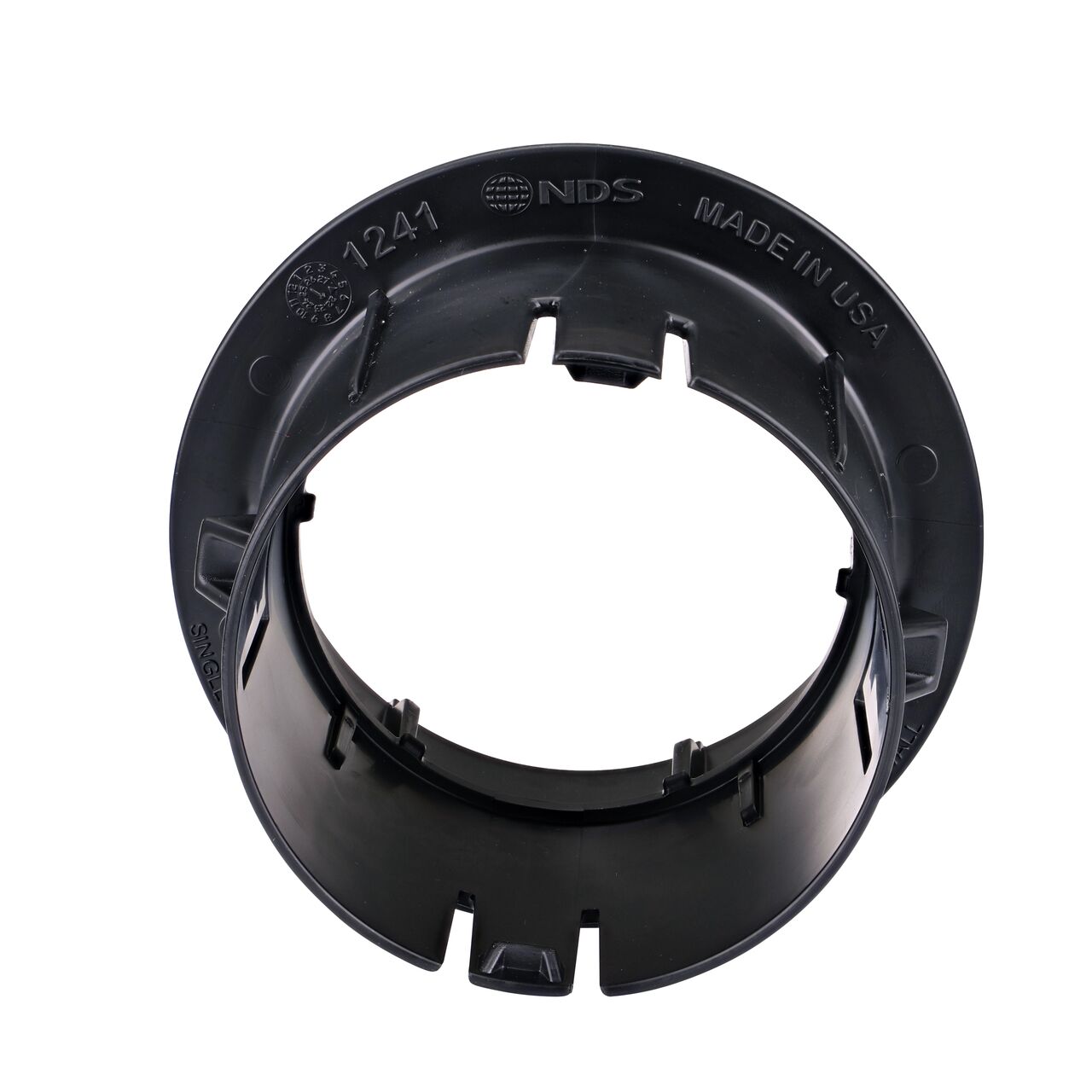 3 in. & 4 in. Single-Wall Corrugated Drain Pipe connection end of the NDS Fitting Adapter for NDS Pop-Up Drainage Emitter with elbow (NDS 1241)