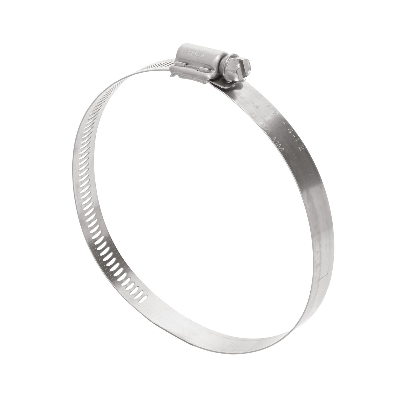 Use the NDS SAE 64 Worm Drive Hose Clamp with Aero Seal 1/2 in. band width (NDS 64064H) to form a secure connection in an industrial application between two pliable hoses or pipes