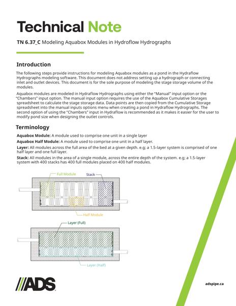 TN 6.37_C Modeling StormTech Chambers in Hydraflow Hydrographs