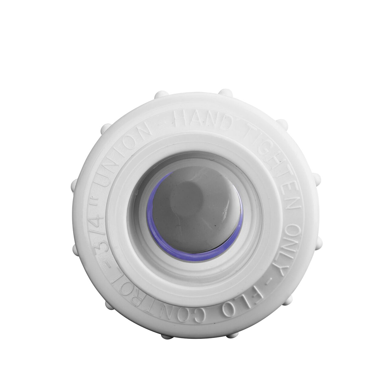 Water is conveyed one-way through the valve when the flap opens on the NDS Clear 3/4 in. IPS U X U PVC True Union Swing Check Valve (NDS 1720C07)