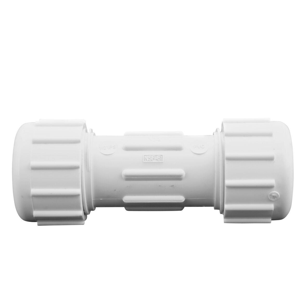 The NDS Compression Coupling is an easy-fit coupling that has two compression ends that slide onto 1/2 in. IPS pipe ends that provide a corrosion-free connection (NDS CPC-0500)