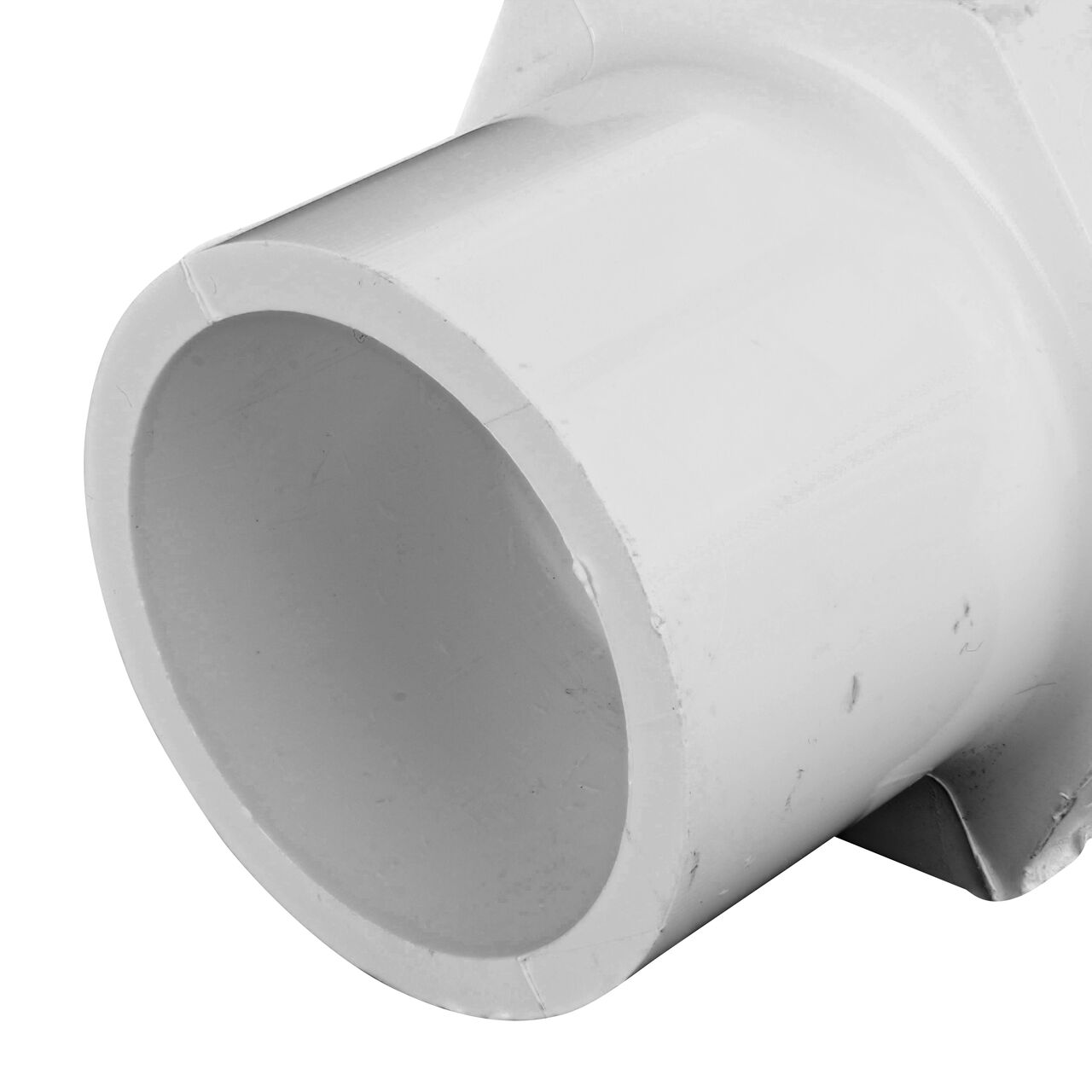 Closeup of the Spigot connection end on the NDS 1 1/2 in. IPS Spigot X SDR-9 CTS Flo-Lock™ Gripper Adapter (NDS 733-15)