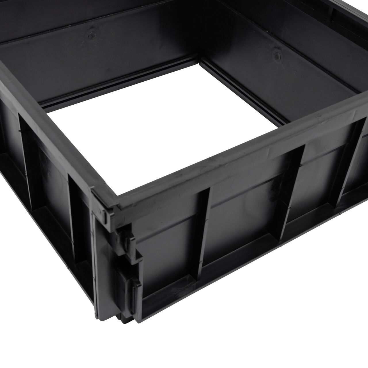 Inside view of the 8 in. Riser for 18 in. Square Catch Basin Drain & Low-Profile Adapter Drain (NDS 1816)