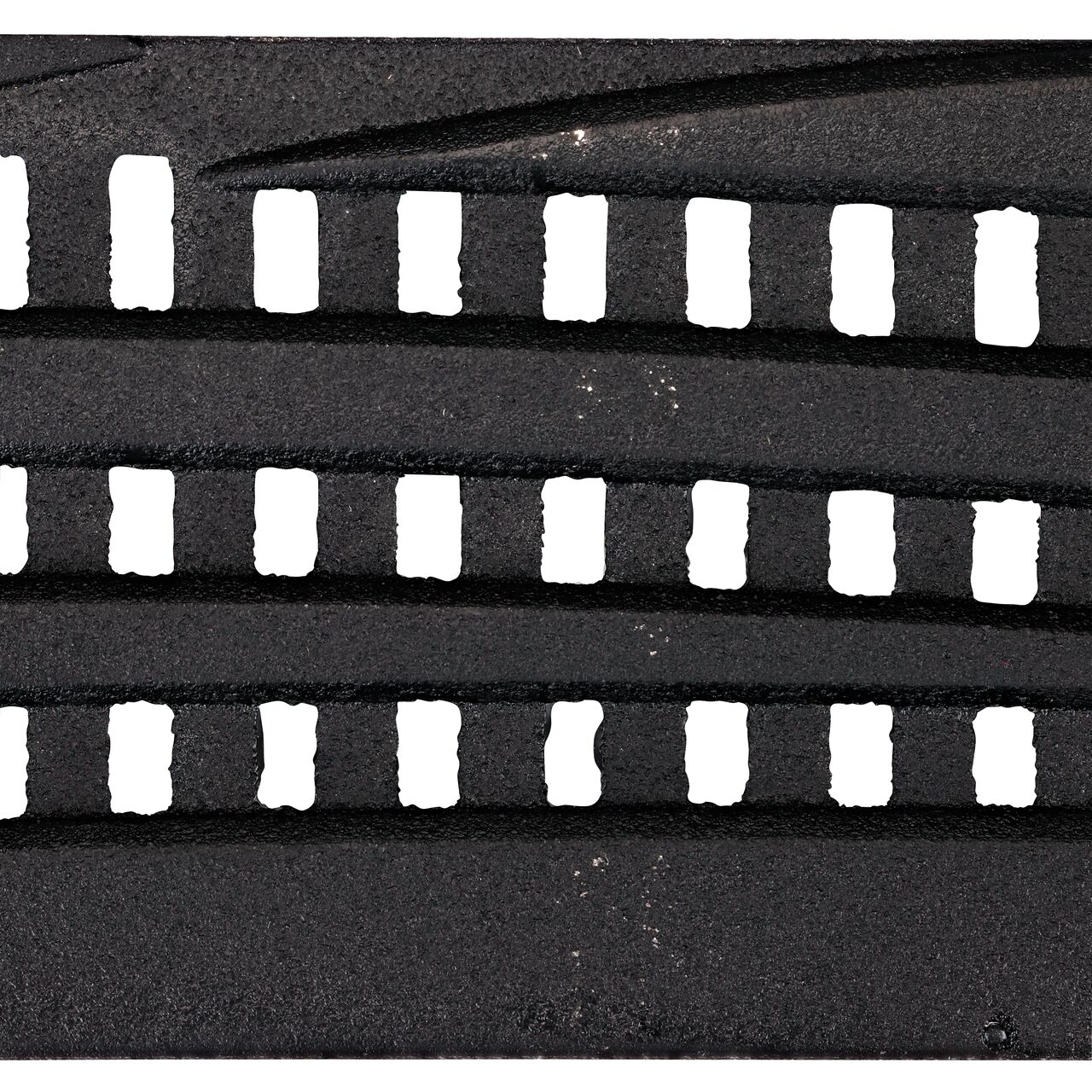Top Down View of the NDS Spee-D® Channel Drain Grate in Cast Iron Decorative Wave Design (NDS 253CI)