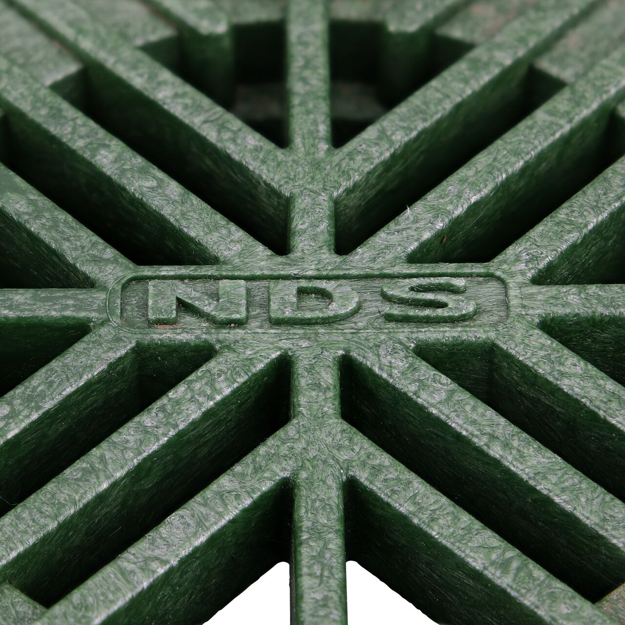 Closeup of the NDS 4 in. Square Grate (NDS 1)