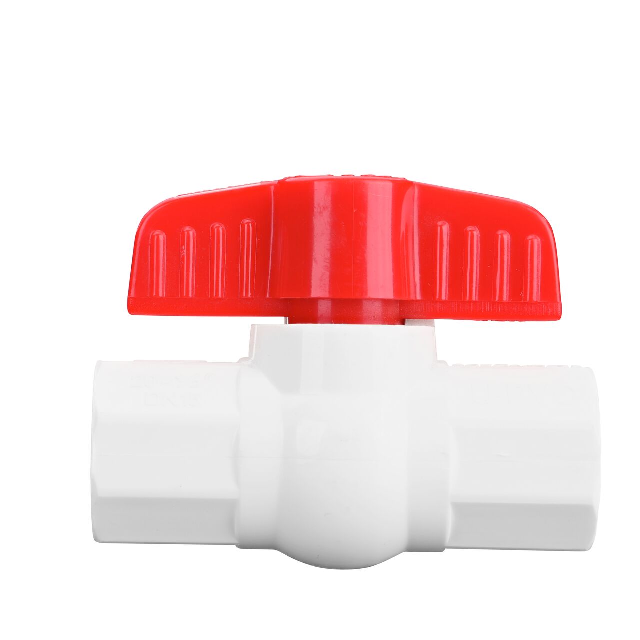 NDS PVC IPS Ball Valve is leak-resistant valve connects two 1/2 in. FPT Sch. 40 pipe ends in an irrigation or other pressurized system and helps prevent costly property damage, pipe corrosion, and system issues (NDS E1410-05)