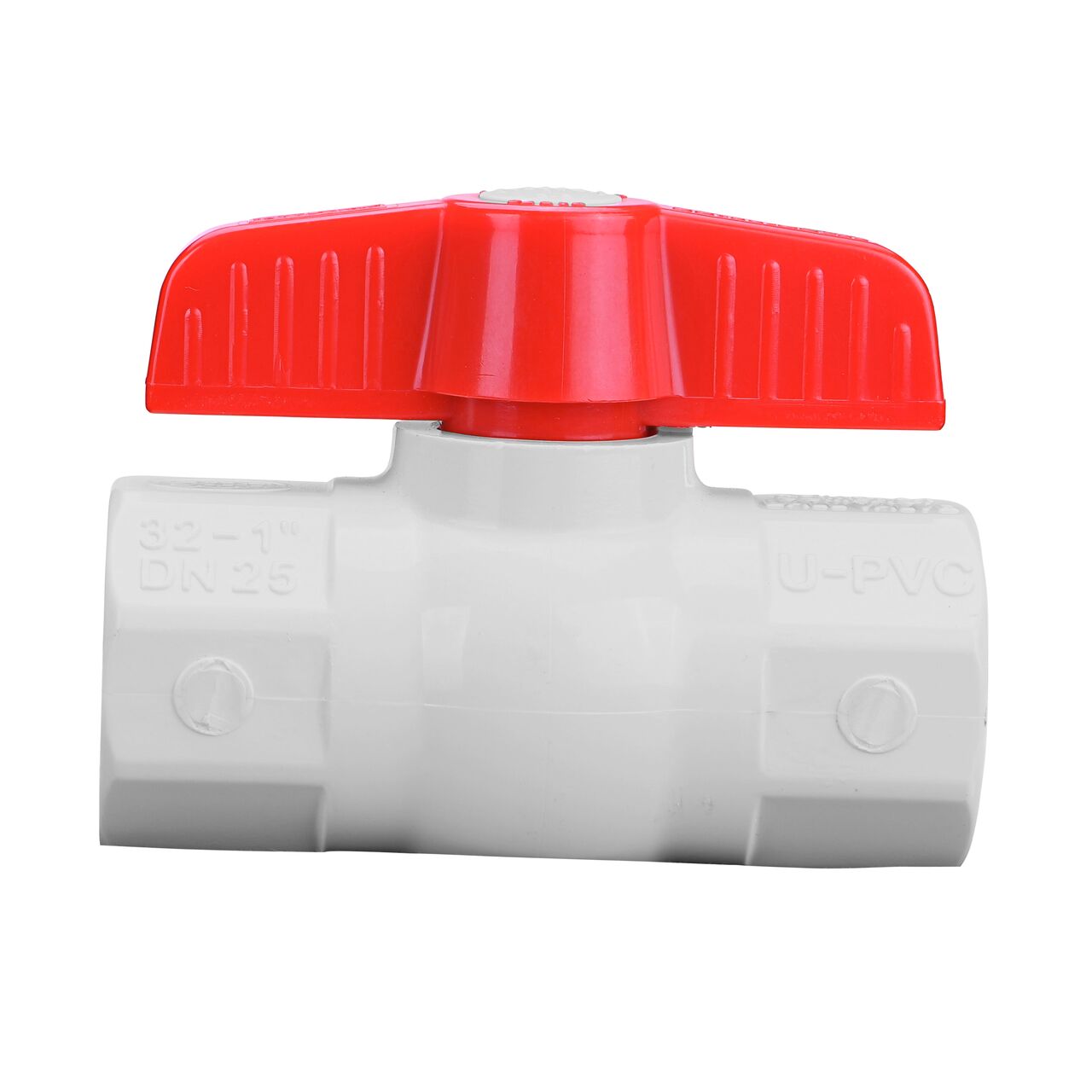 NDS PVC IPS Ball Valve is  leak-resistant valve connects two 1 in. Sch. 40 pipe ends in an irrigation or other pressurized system and helps prevent costly property damage, pipe corrosion, and system issues (NDS E1410-10)