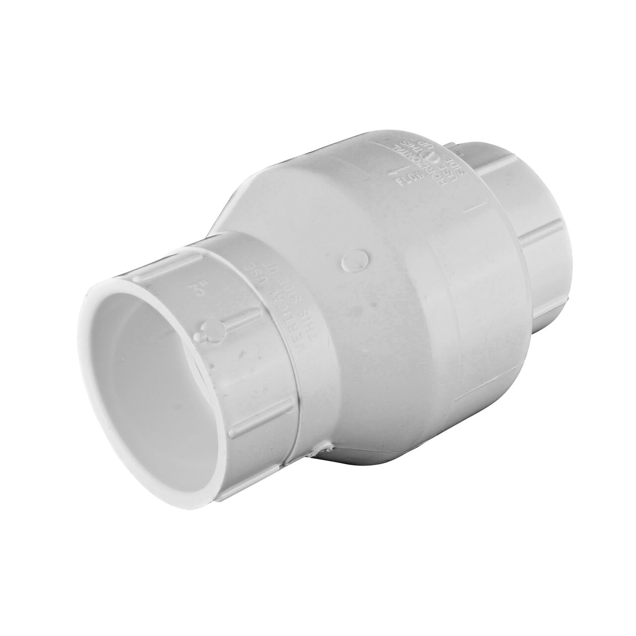 NDS White 3 in. slip end by slip end leak-resistant PVC Swing Check Valve (NDS 1520-30)