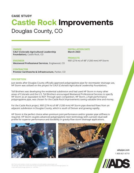 CALF (Castle Rock) Improvements (Douglas County, CO) Case Study