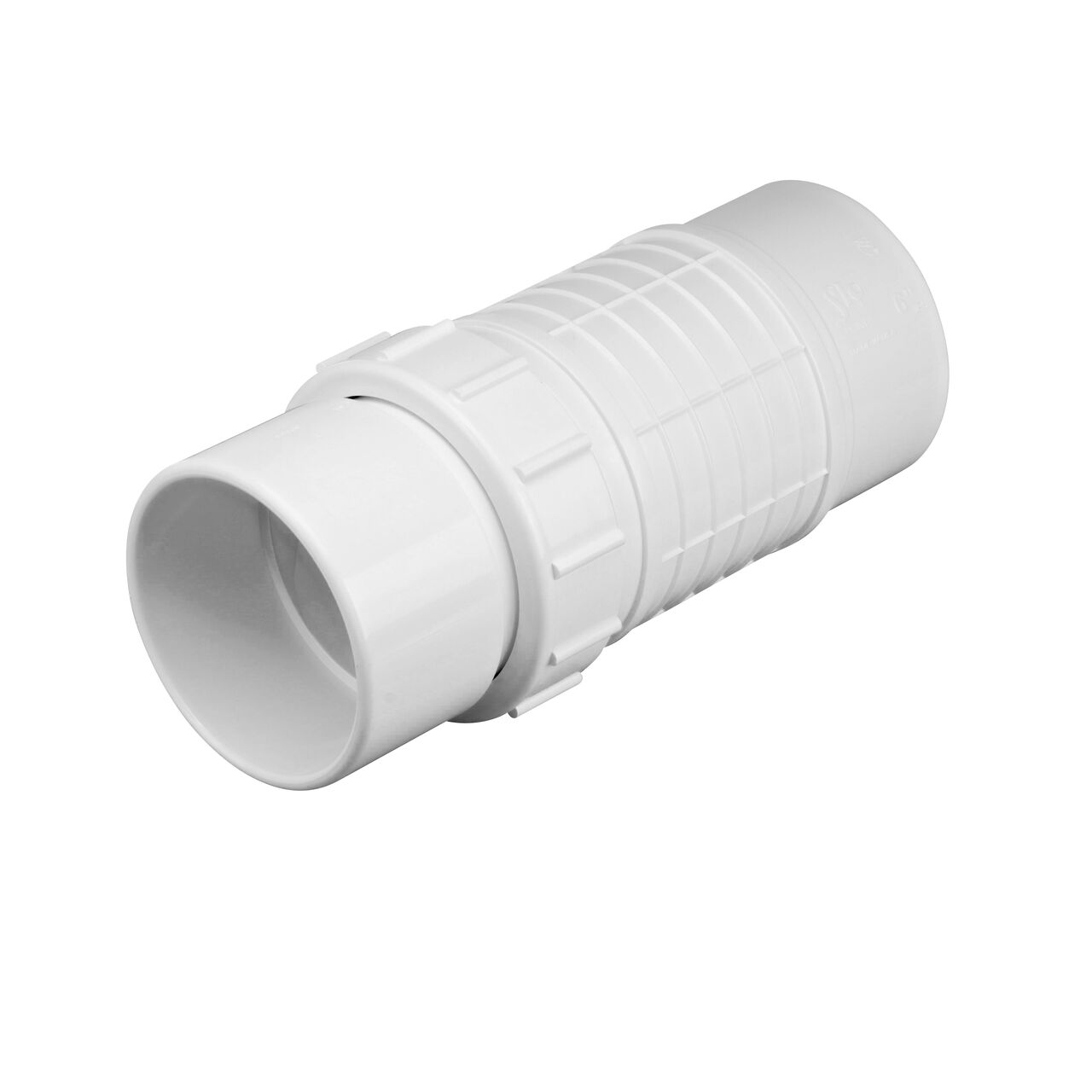 The Pro-Span 6 in. Expansion Repair Coupling (118-60QF) fixes broken 6 in. PVC irrigation & plumbing pipe fast