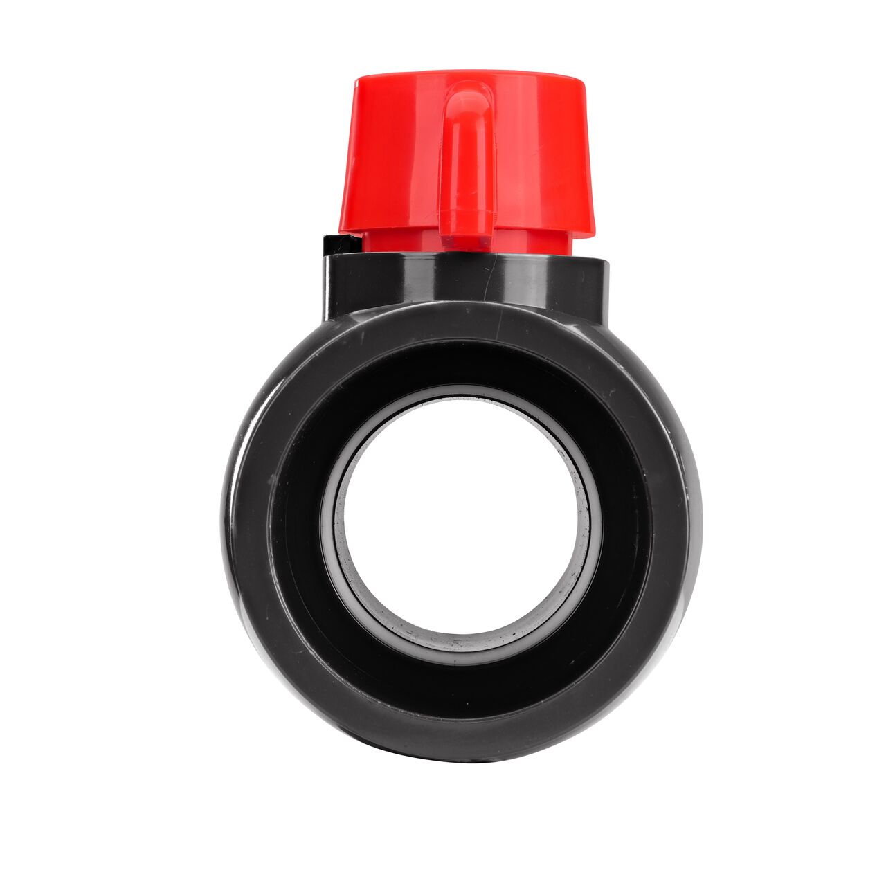 NDS 2 in. PVC IPS Ball Valve direct water flow one-way through pipes when the ball valve opens that is perfect for pool and spa, irrigation, and plumbing installations (NDS E1610-20)