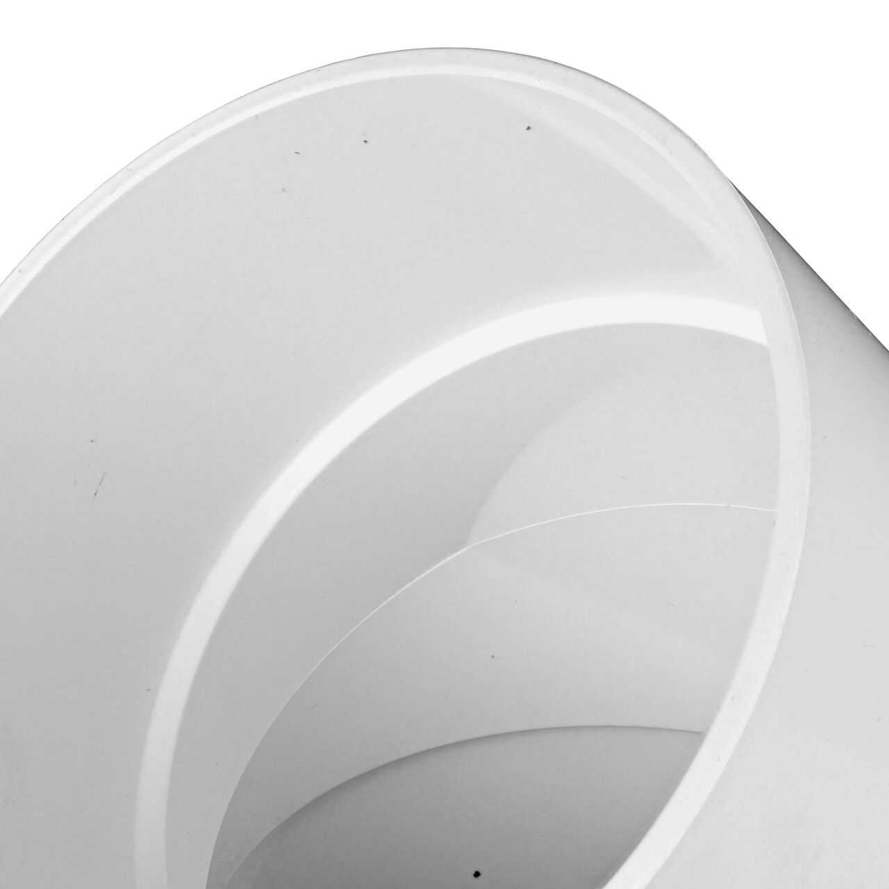 Alternate view with 6 in. side of the 6 in. PVC Sewer and Drain 45° Elbow (NDS 6P03)