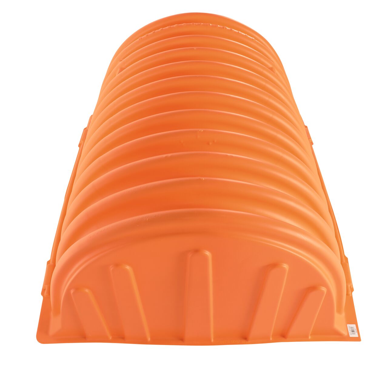 Closeup of the top of teh NDS StormChamber 41 in. end unit where you can cut holes into the product to insert a pipe on top of the chamber  (NDS SC-44105-E-O)