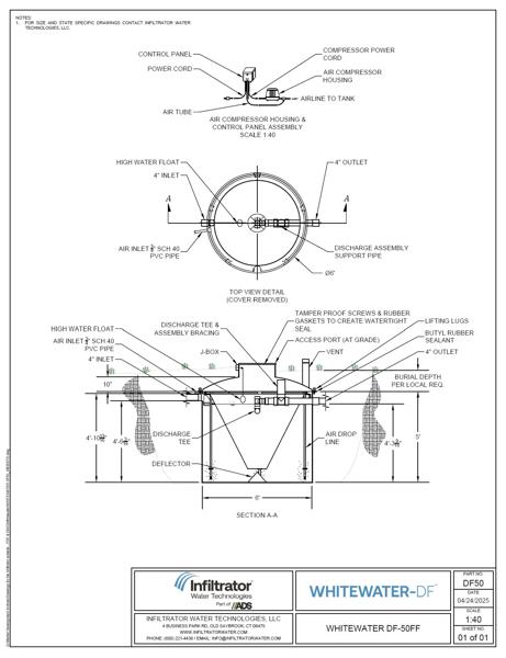 Whitewater DF-50 Standard Detail