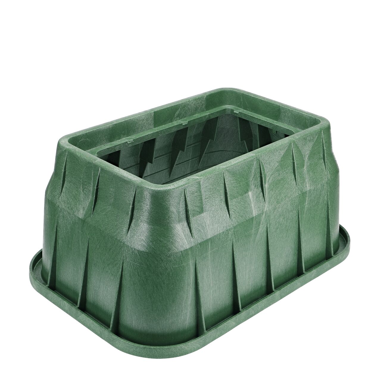 The NDS 13 in. X 24 in. Rectangular Pro-Spec® Series Valve Box is a 15 in. high Green Box that protects and conceals components (NDS 322B)