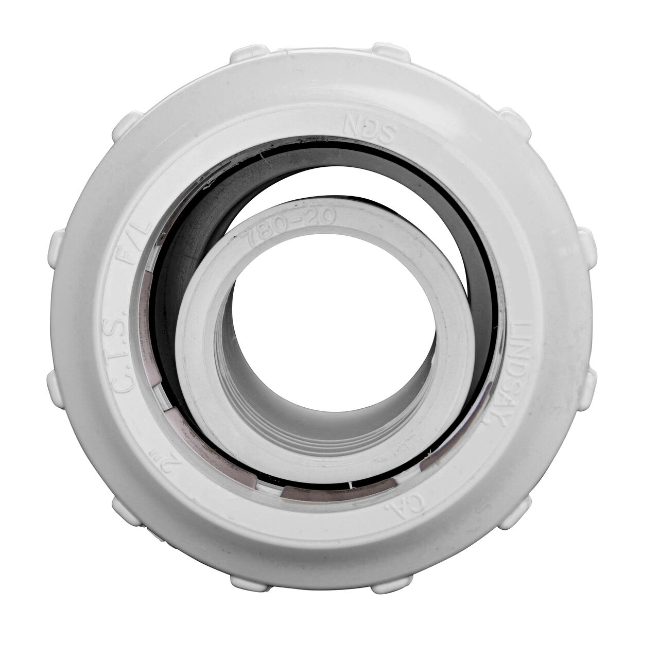 Steel Gripper and EPDM O-Ring provides a leak proof connection on the NDS 2 in. Flo-Lock™ Gripper Adapter (NDS 730-20)