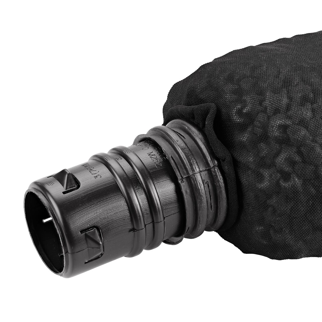 NDS EZflow® Gravel-Free French Drain System with 4 in. Slotted Pipe & Engineered Aggregate (NDS EZ-0701F) connected with an adapter (NDS 3C05)
