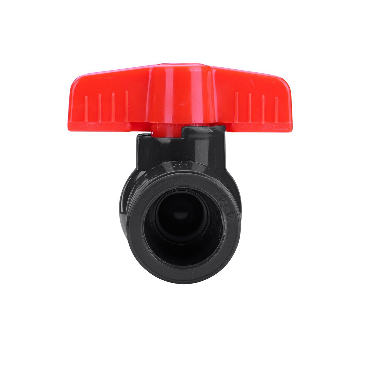NDS 1/2 in. PVC IPS Ball Valve has a handle to easily rotate the ball and close off pipelines which is perfect for pool and spa, irrigation, and plumbing installations (NDS E1610-05)