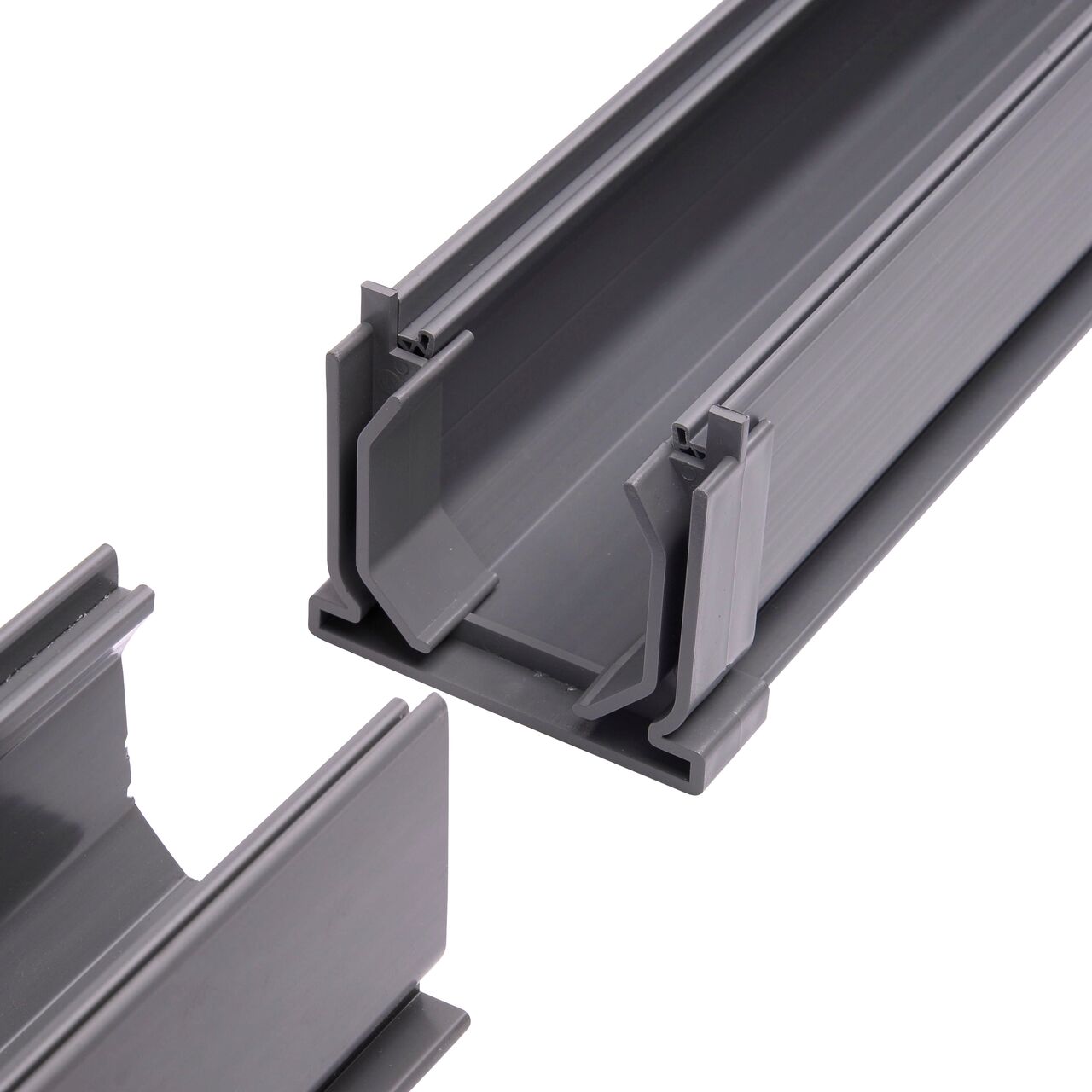 Step 2: Connect the Mini Channel™ Drain Coupling (NDS 548) to the first Mini Channel™ Drain (NDS 500) for a secure fit