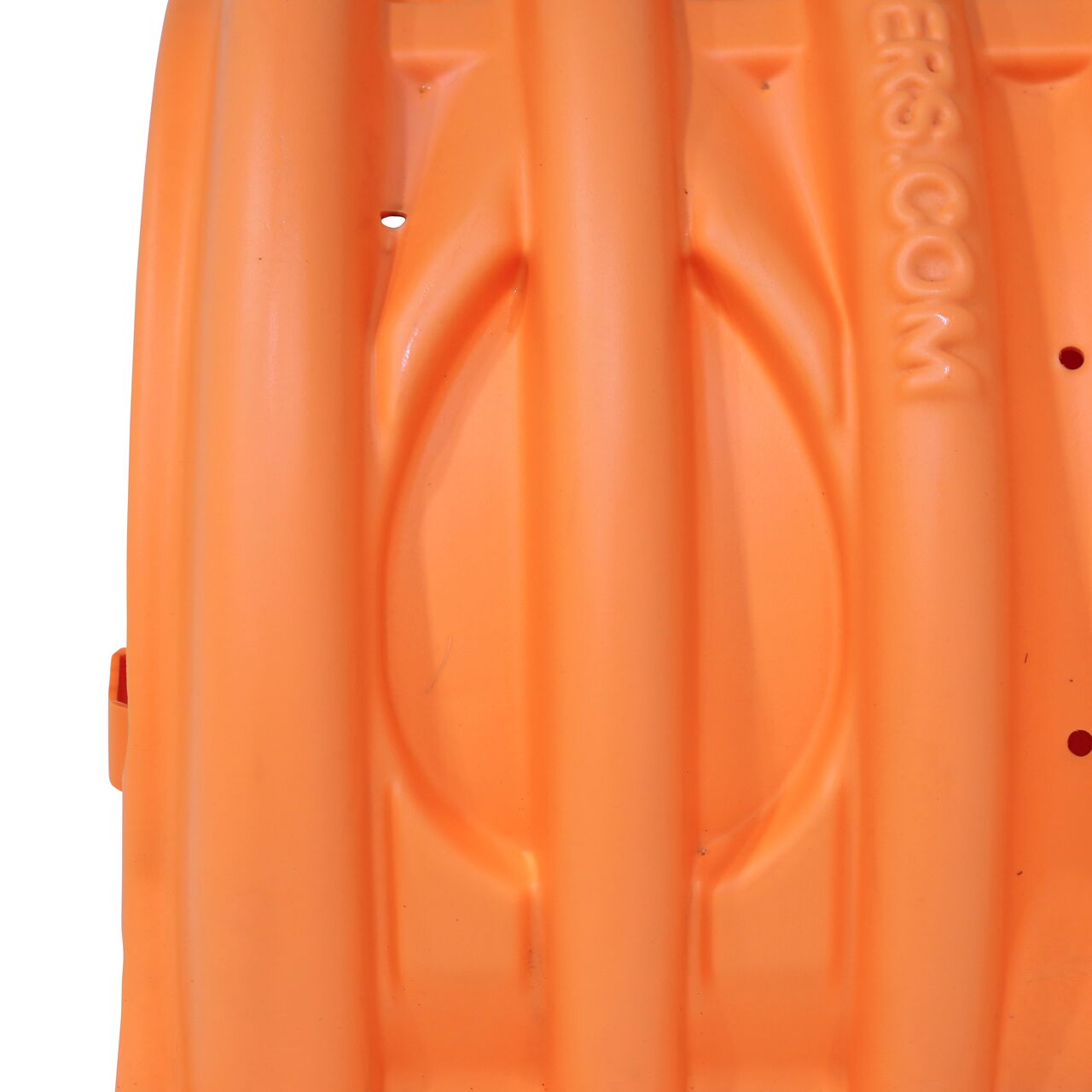 Closeup of the top of the NDS StormChamber 18 in. middle unit where you can cut holes into the product to insert a pipe on side of the chamber  (NDS SC-1820-M-O)