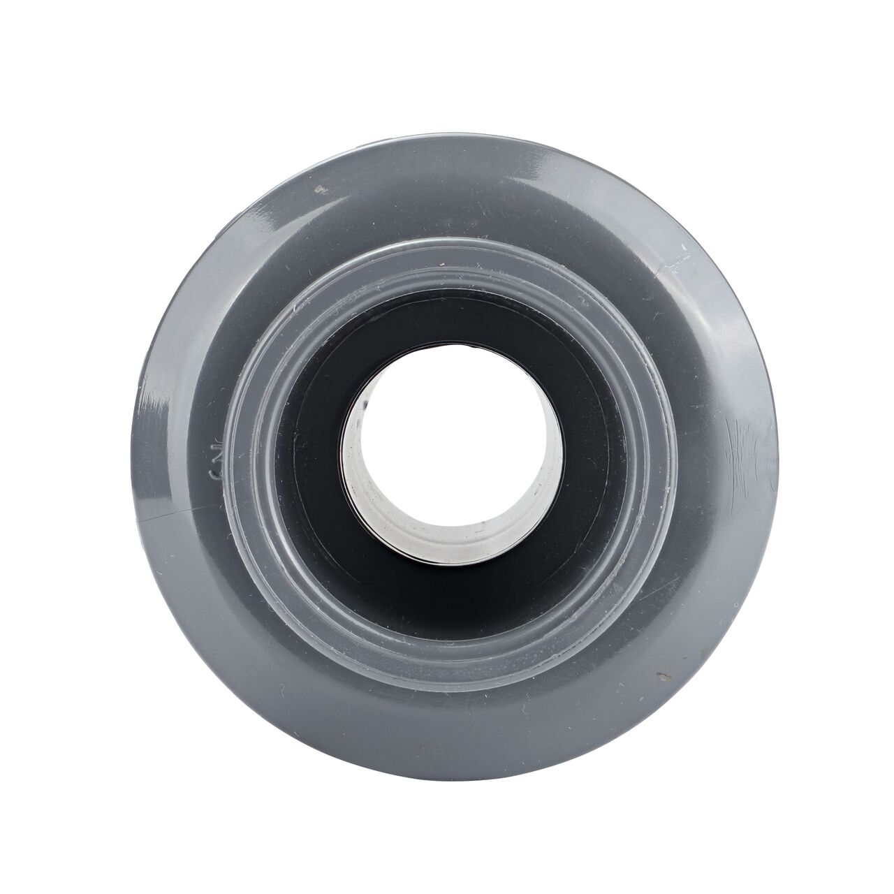 The inside of the NDS 1 in. PVC Union with slip and MPT ends which allows water to flow through while preventing leaks and made of durable PVC plastic (NDS U-1000-SM)