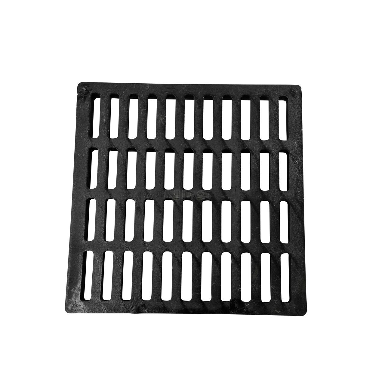 Alternate top down view of NDS 24 in. Square Catch Basin Drain Grate, Galvanized Steel (NDS 2415)