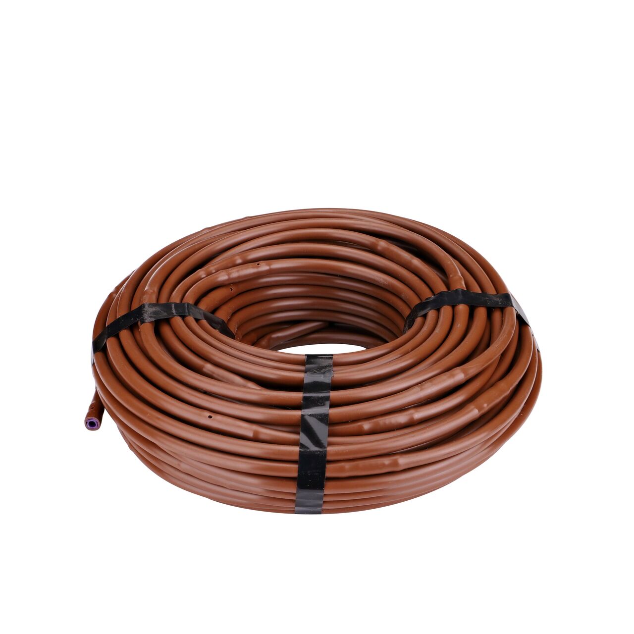 NDS Brown 100 ft. 1/4 in. Dura Flo™ JR Dripline with 12 in. spaced 0.5 GPH Non-Pressure Compensating Emitters (NDS SFJR-BL-12-01)