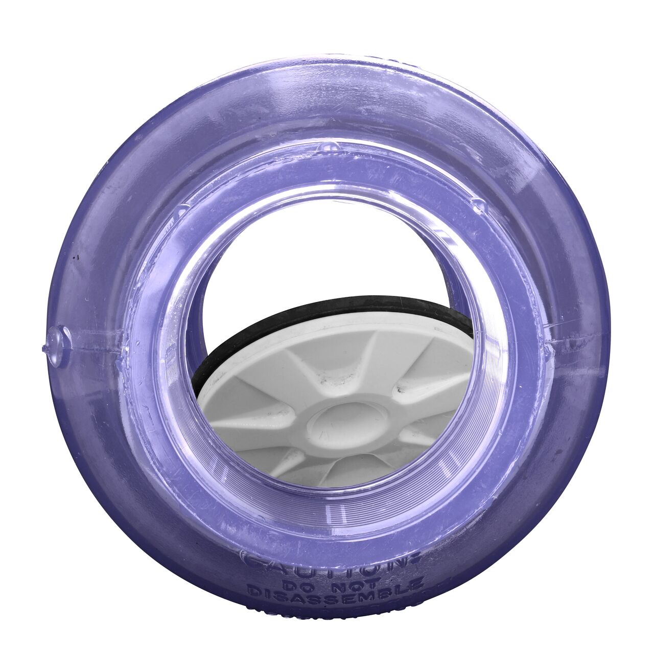 Water is conveyed one-way through the valve when the flap opens on the NDS Clear 2 in. female end by female end PVC Swing Check Valve (NDS 1520C20F)