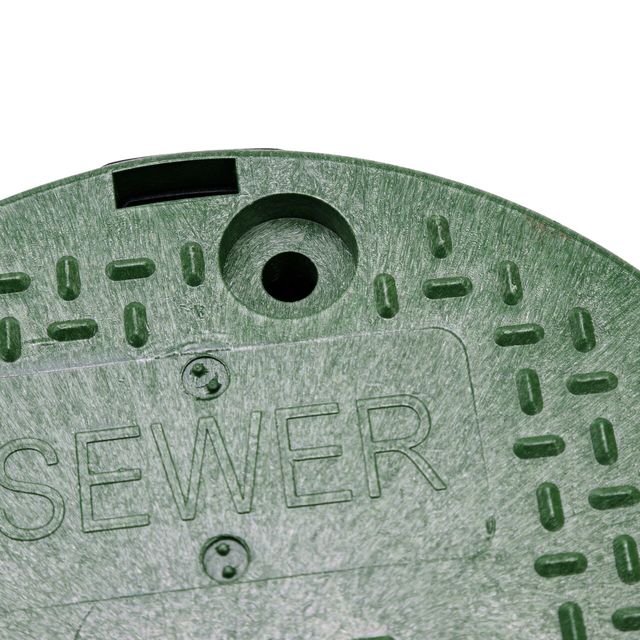 The valve box lid securely in place on the NDS 10 in. Round Standard Series Black Box and Green Sewer Cover (NDS 111BCS) keeping components protected against the elements, foot traffic, lawn care equipment, and potential vandalism while keeping them out of sight
