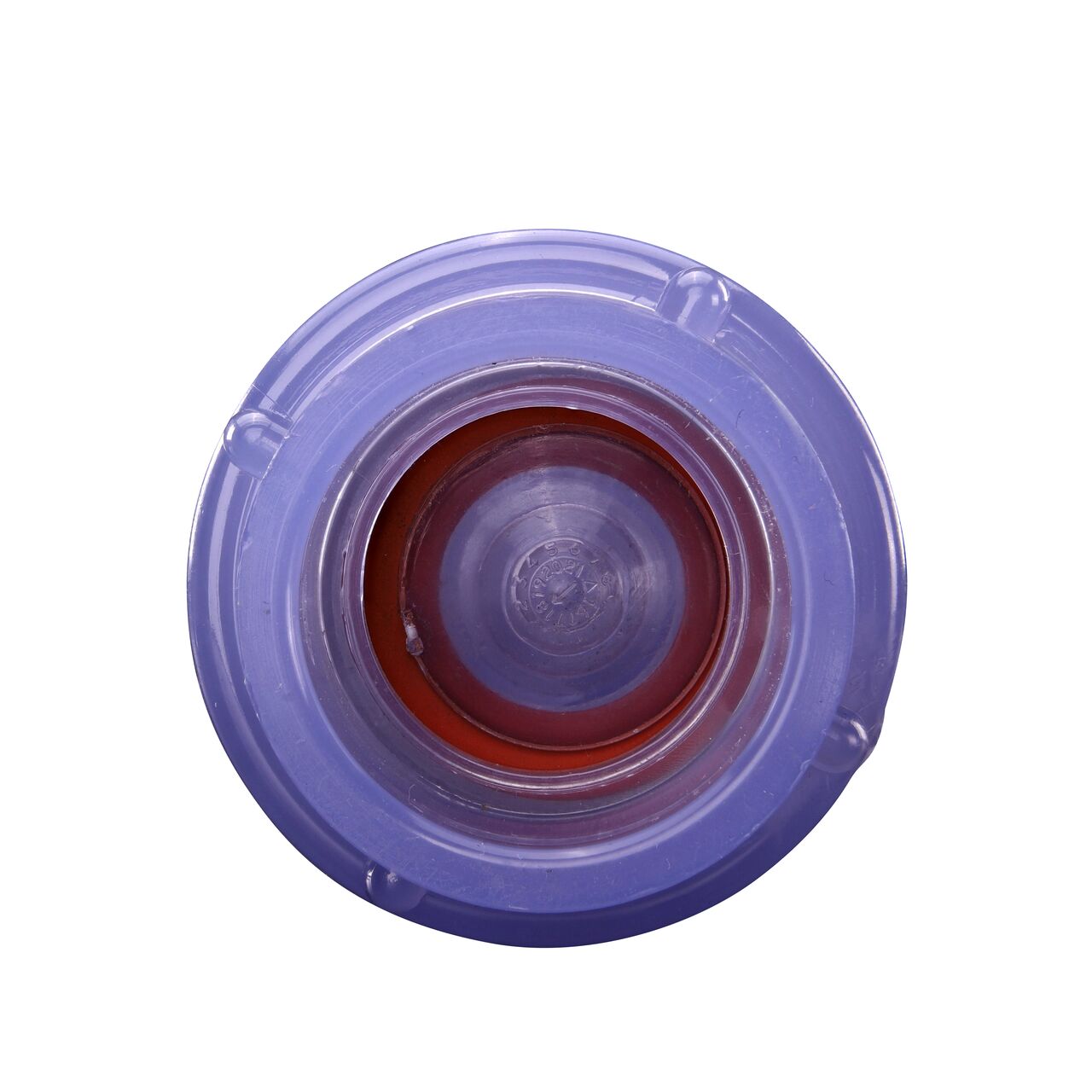Straight view of the 1 in. slip end of the NDS Clear PVC Air Check Valve (NDS 1050C10) showing the flapper