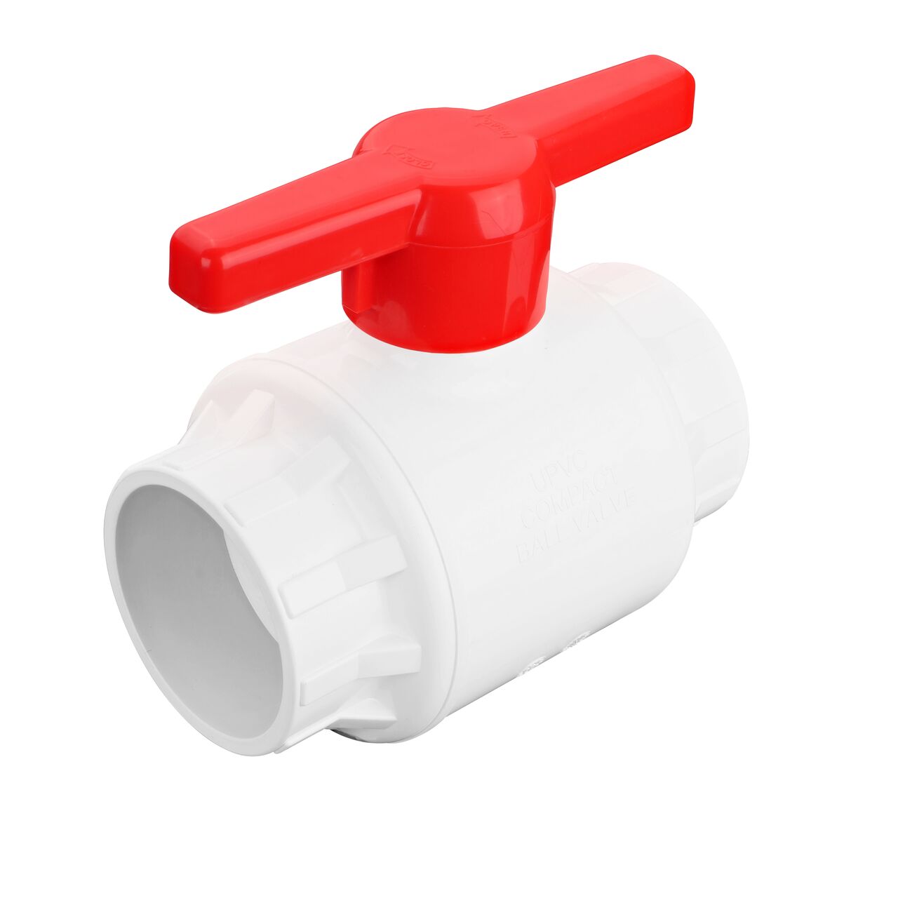 Include a shut off point in your pipeline with the NDS 4 in. PVC IPS Ball Valve with slip connections (NDS E1410-40)