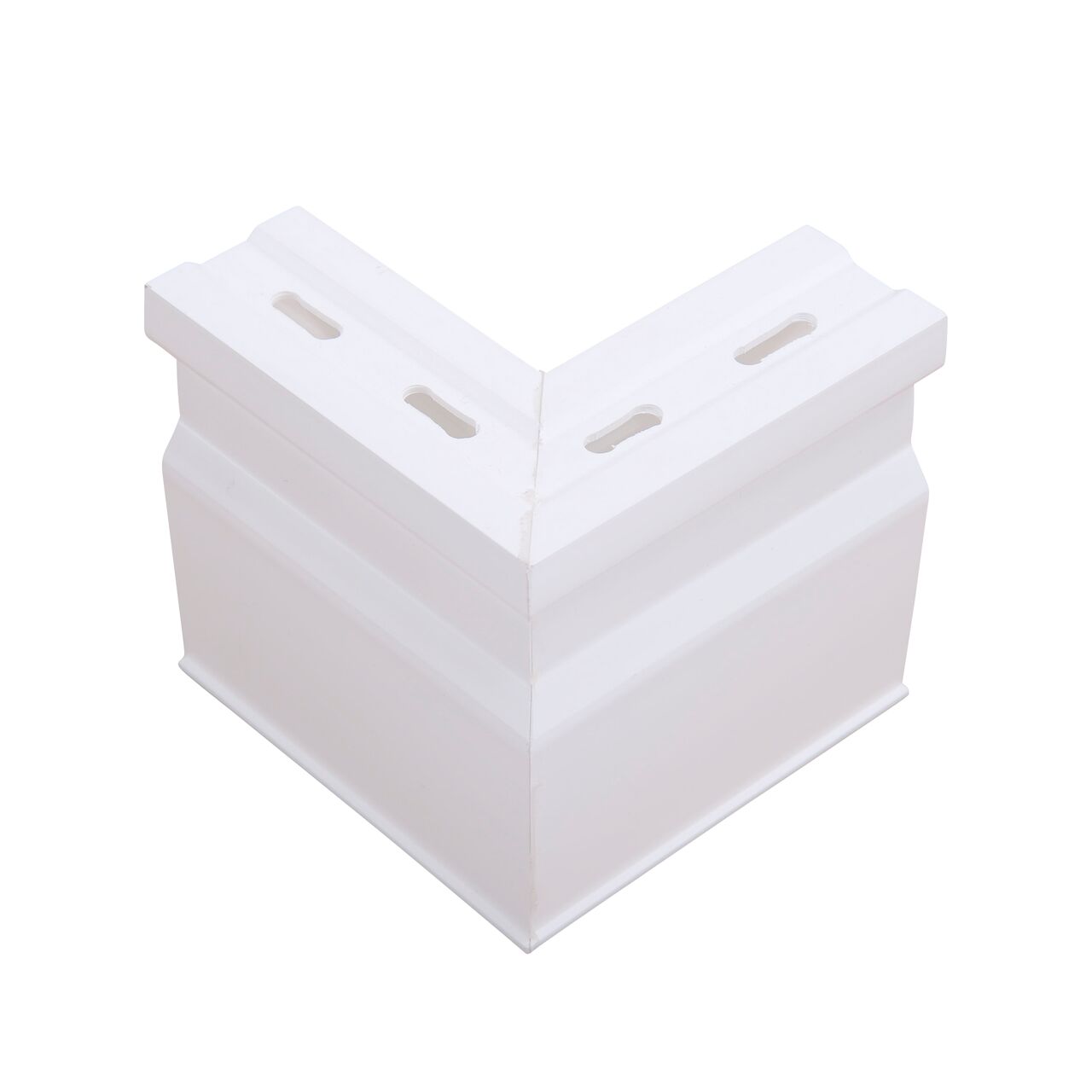 Alternate view of the Micro Channel Drain & Integrated Grate with 90° Elbow, White Plastic which connects to Micro Channel Drain System  (NDS 8381*, NDS 8381)