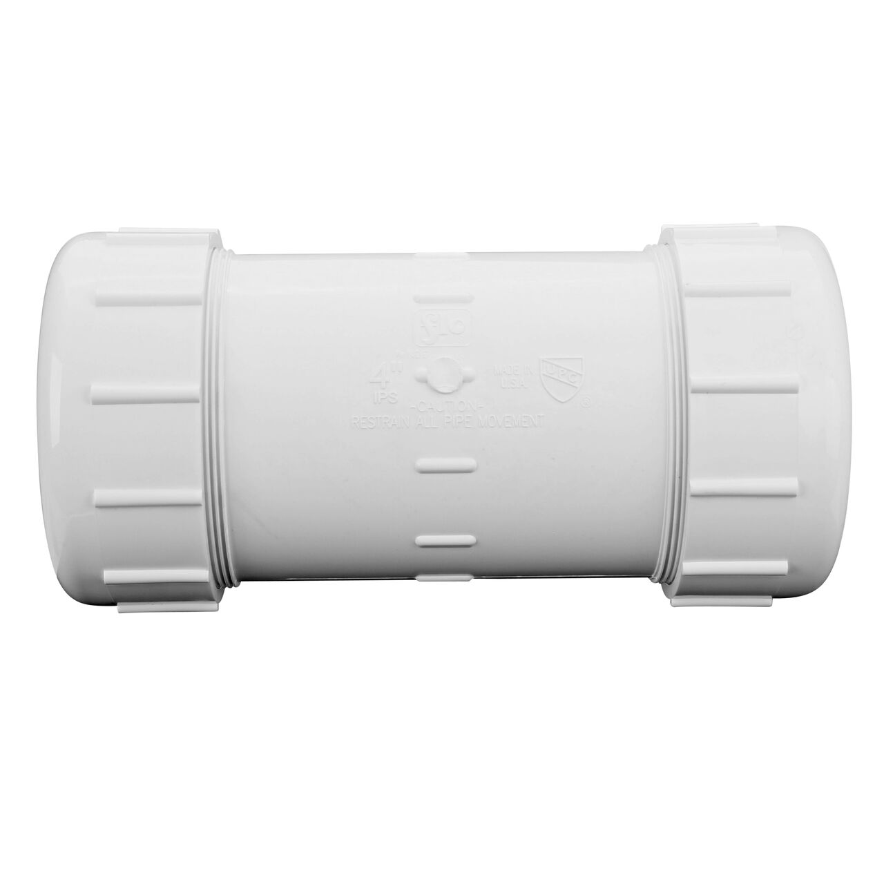 The NDS Compression Coupling is an easy-fit coupling that has two compression ends that slide onto 4 in. IPS pipe ends that provide a corrosion-free connection (NDS CPC-4000)
