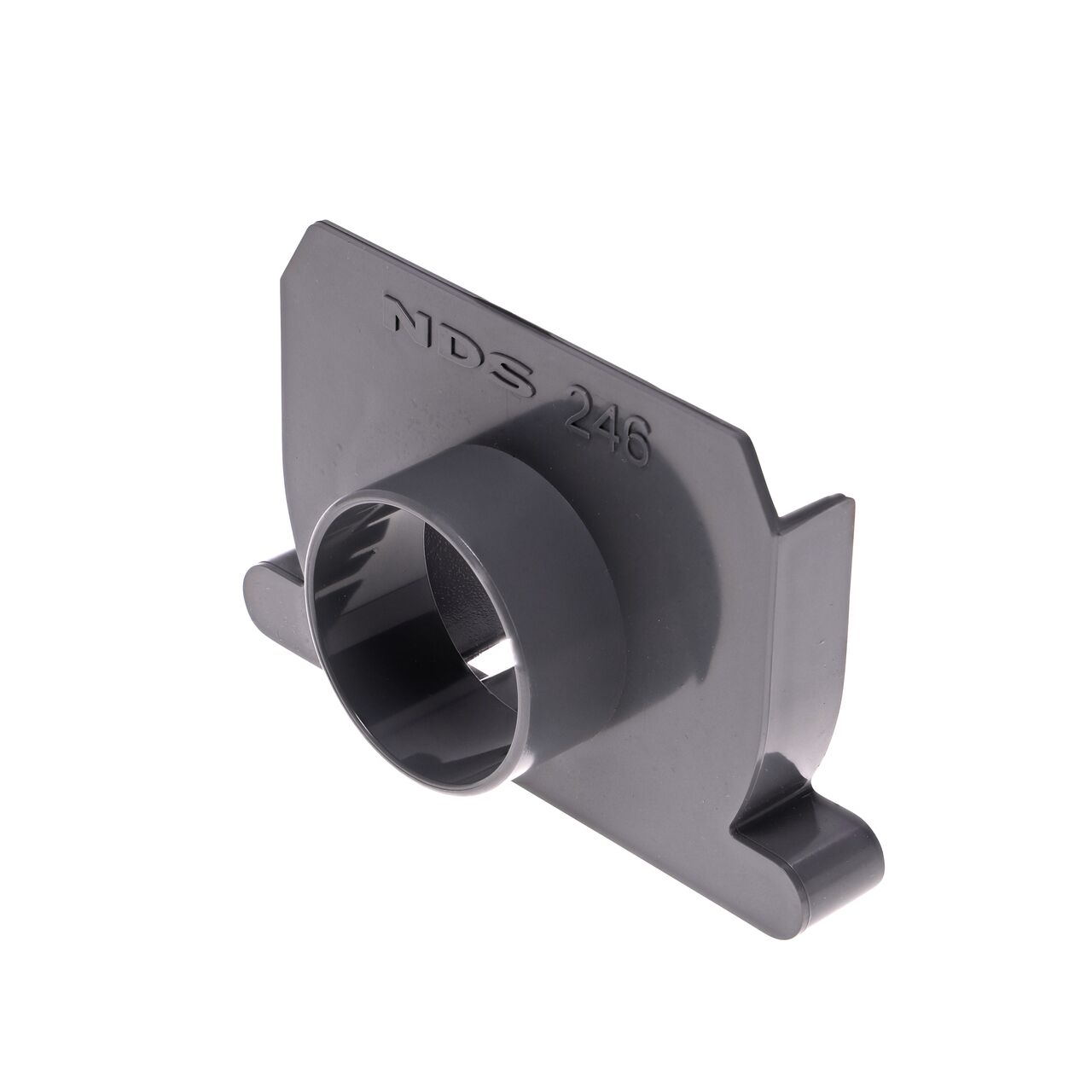 NDS Spee-D® Channel Drain End Outlet, connects on end of Spee-D® Channel Drain and Fits 2 in. Sch. 40 Pipe Fittings (NDS 246)