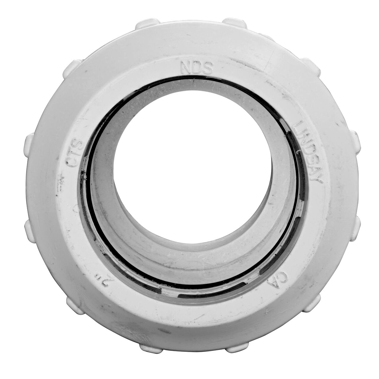 Steel Gripper and EPDM O-Ring provides a leak proof connection on the NDS 2 in. Flo Lock Gripper Adapter with CTS MPT end (NDS 235-20)