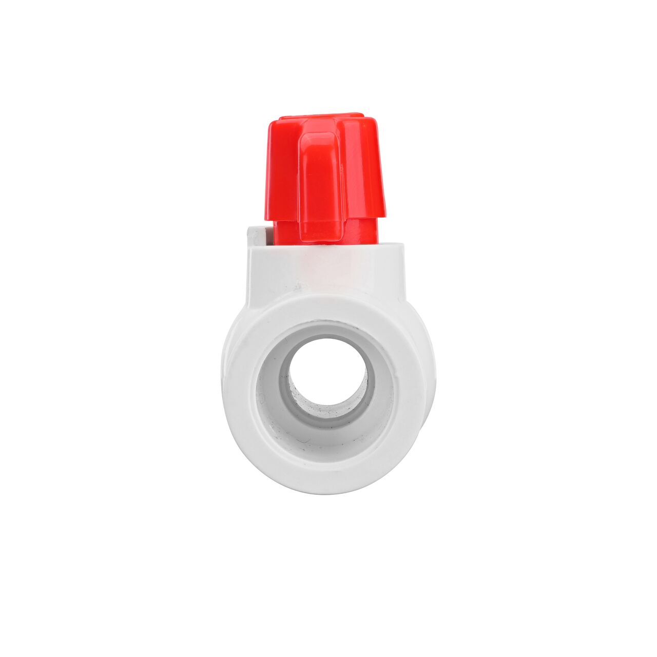 The NDS 1/2 in. PVC CTS Ball Valve is made of durable material and works with most PVC pipe to transport water and prevent backflow of contaminated water in pressurized systems (NDS E1310-05)