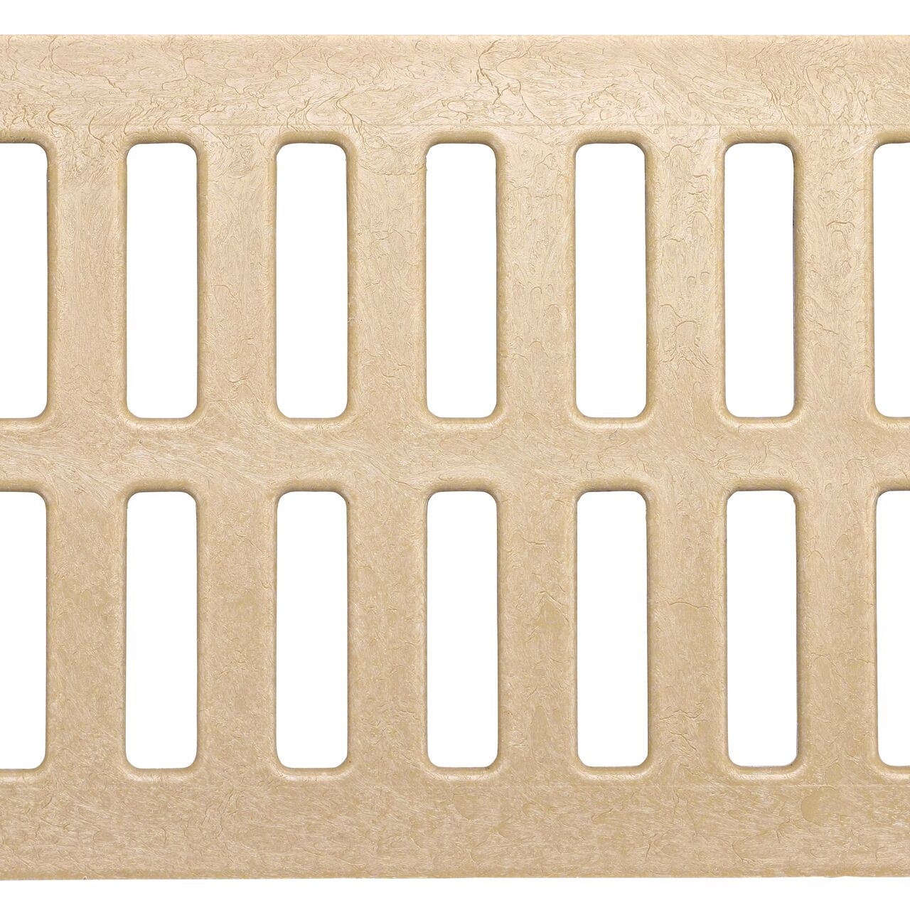 Top Down View of the Sand Plastic Mini Channel™ Drain Grate (NDS 544)