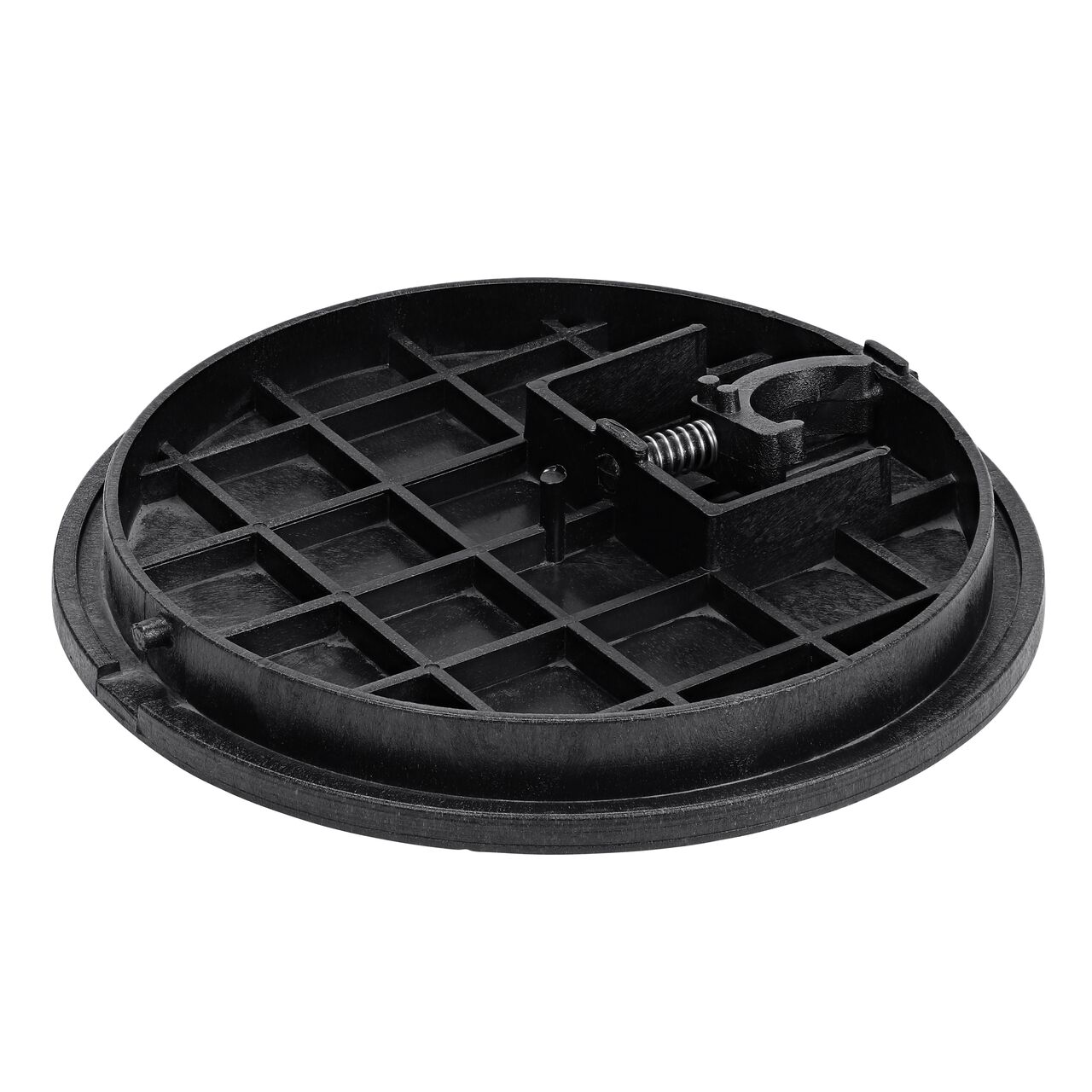 The NDS 16 in. Round Black Water Meter Drop-in cover (NDS D2400-LOCSWBL) fits the NDS 16 in. Round Standard Series Meter Pit Box