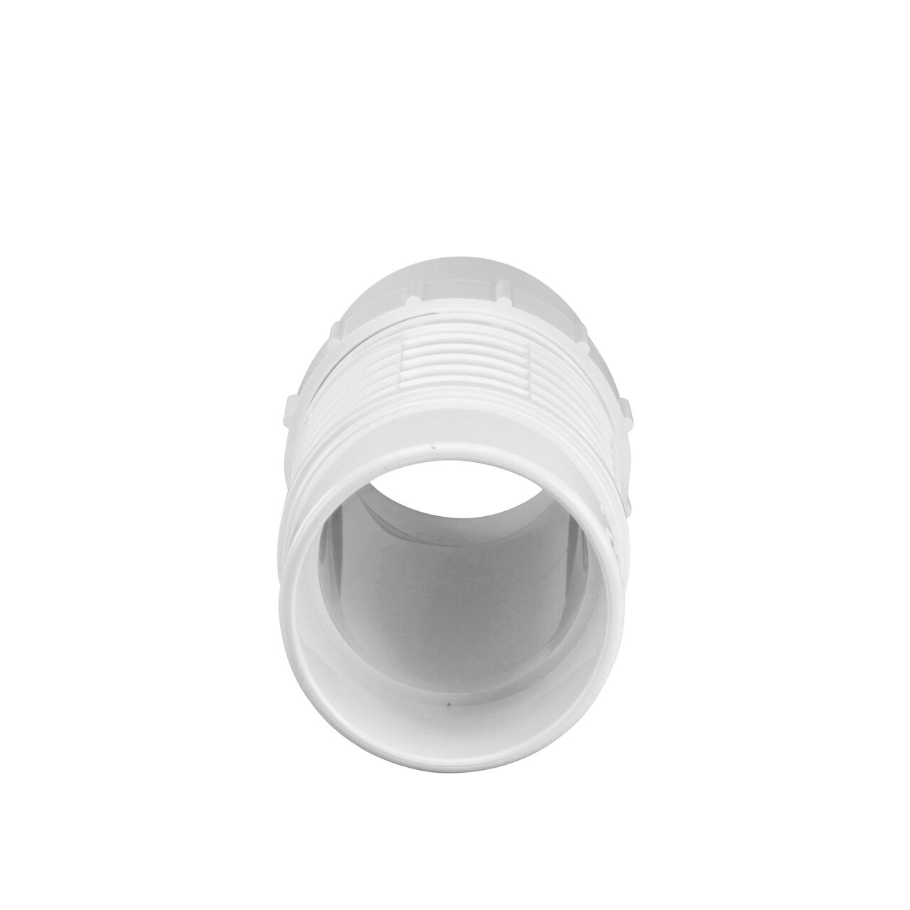 Looking inside the Pro-Span 6 in. Expansion Repair Coupling (118-60QF) 6 inch slip end with Patented Grip-Lock technology and Easy-Grip handle
