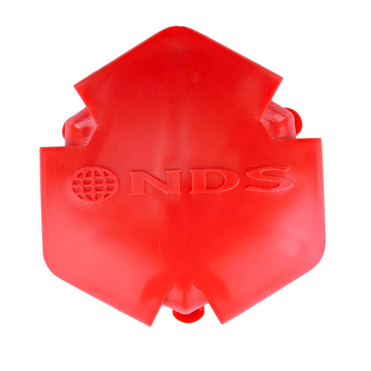 Top Down View of the Red NDS EZ Marker™ Parking Delineator (NDS EZMARKER-R) which helps mark boundaries, or outlines driving, fire lanes, and parking areas